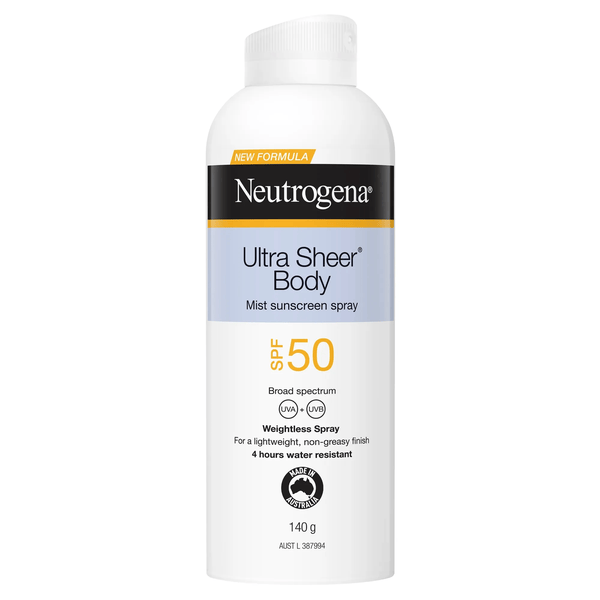 Neutrogena Ultra Sheer Body SPF 50 Mist Sunscreen Spray 140g | Target ...