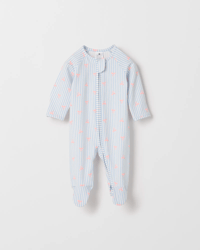 Stripe Bows Blue