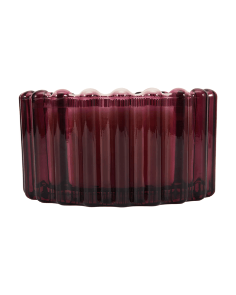 Anko Spiced Glow Ribbed Glass Candle | Target Australia