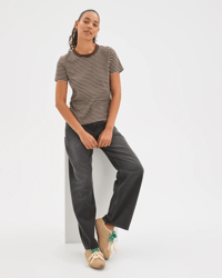 Coffee Bean/Cloud Dancer Stripe