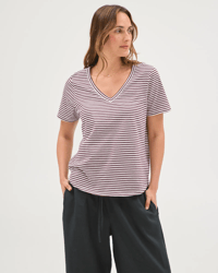 Merlot/White Stripe
