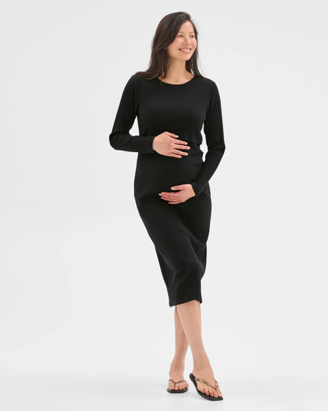 winter maternity dresses australia Mirella Rust baby Shower Maternity Dress