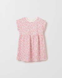 Pink Ditsy White