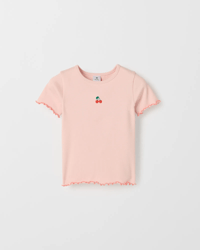 Coral Cherry Embroidery