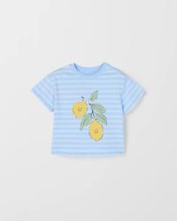 Blue Stripe AOP Lemons