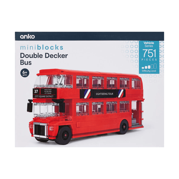751 Piece Mini Blocks Vehicle Series: Double Decker Bus | Target Australia