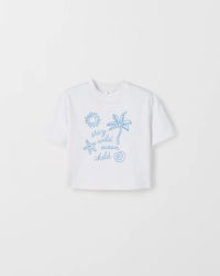 White Embroidered