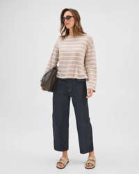 Soft Taupe/Pearl Stripe