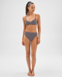 Navy Cinnabar Stripe
