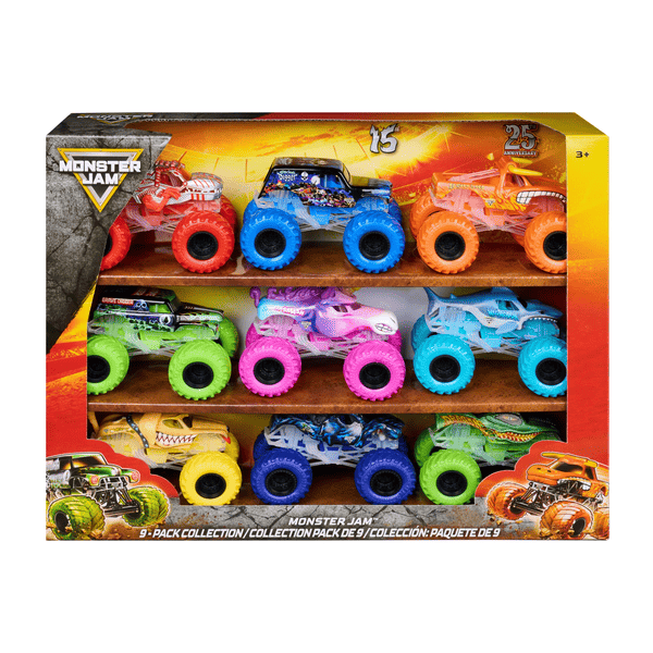 Monster Jam Official 9 Pack 1:64 Scale Die-Cast Monster Trucks | Target ...