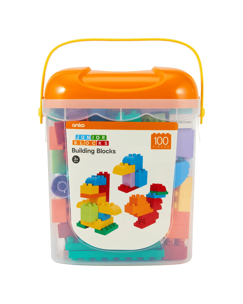100 Piece Junior Blocks Building Blocks | Target Australia