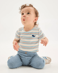 Whale Stripe Blue