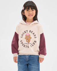 Lucky Bear Burgundy/Cream