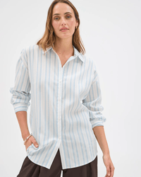 Dusty Blue Stripe