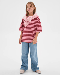 Pink Burgundy Stripe