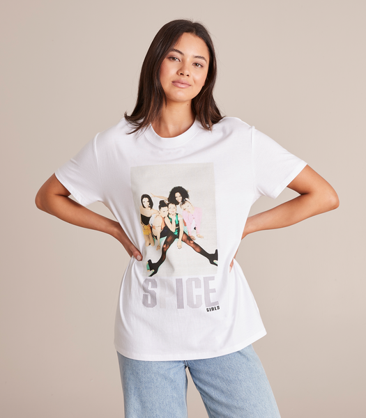 Spice Girls Crew Neck Boxy T-Shirt | Target Australia
