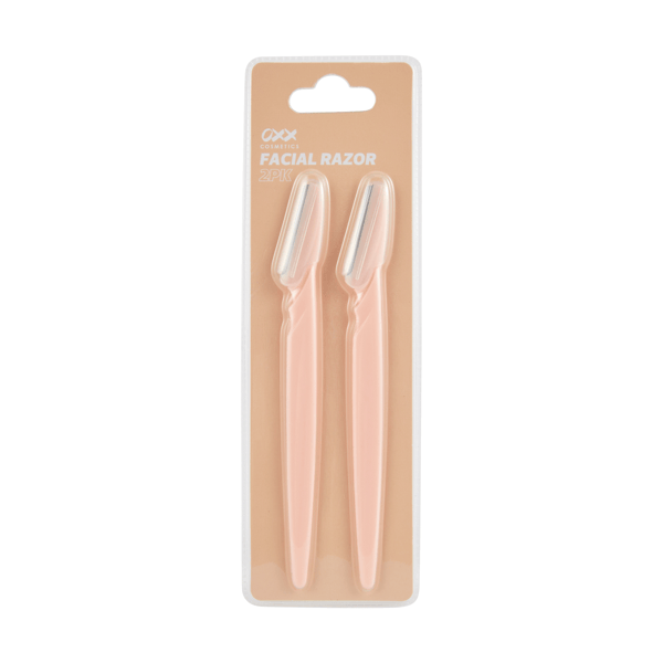 2 Pack Facial Razors, Peach - OXX Cosmetics | Target Australia