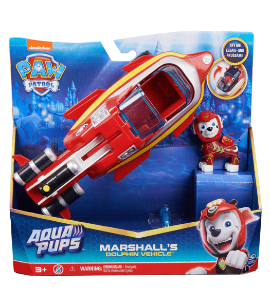PAW Patrol Aqua Pups Marshall Transforming Dolphin Vehicle