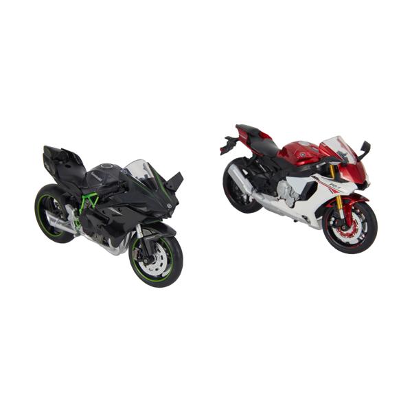 MSZ DIE CAST MOTORCYCLE 4点セット 1:12 Scale Metal Speed Zone (MSZ) Diecast Metal Scale