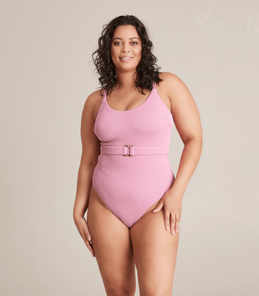 Crinkle One Piece Scoop Belted Swim Bathers Target Australia