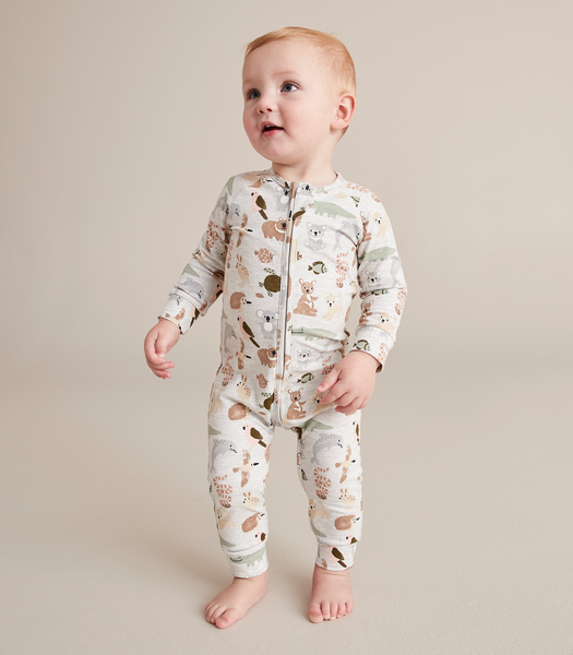 Baby Organic Cotton Footless Coverall | Target Australia