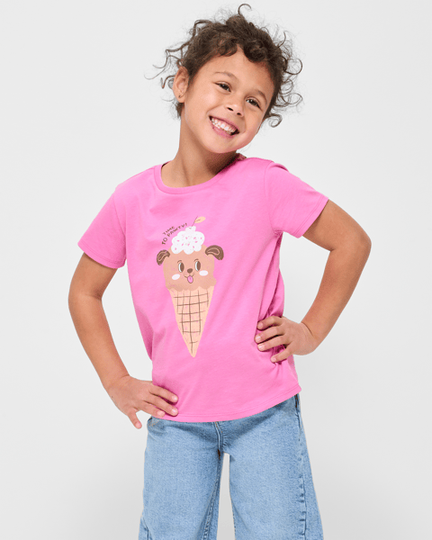 Kitty Kreme Pink O'Lait Organic Cotton Graphic Tee main image 1