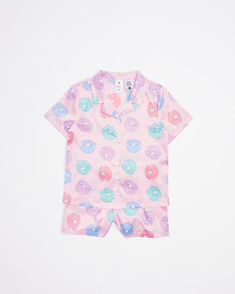 Seashell Satin Pyjama Set Target Australia