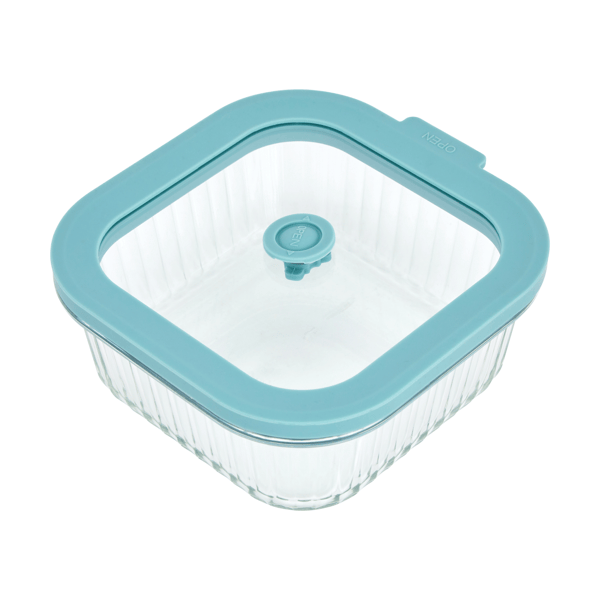 Target Ribbed Glass 800ml Square Ribbed Glass Container - Anko | Target Australia