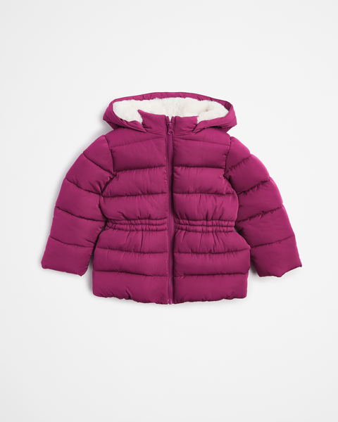 Hooded Longline Puffer Jacket | Target Australia