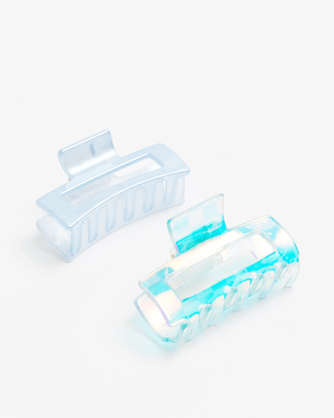 Kids 2 Pack Two Tone Claw Hair Clips Target Australia