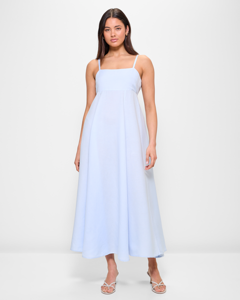Linen Blend Strappy Babydoll Midi Dress - Lily Loves | Target Australia