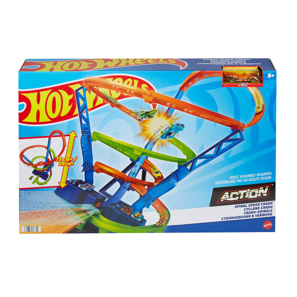 Hot Wheels Action Spiral Speed Crash | Target Australia