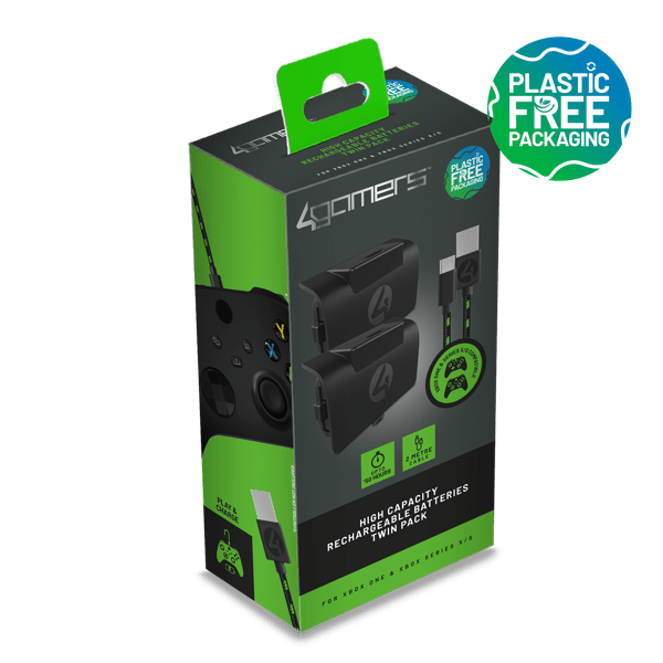 4Gamers Twin Play & Charge Battery Pack Black Target Australia