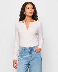 Brilliant White/Pebble Stripe