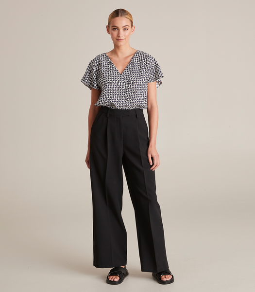 Preview V-Neck Notch Blouse | Target Australia