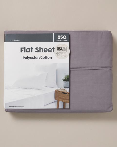 250 Thread Count Polyester Cotton Flat Sheet Target Australia