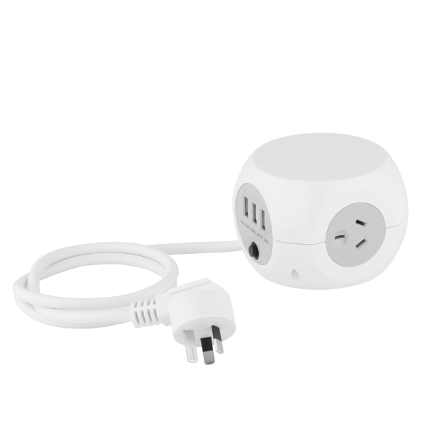 3 Outlet Power Cube Board Arlec Target Australia