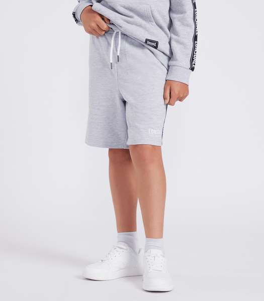 Lonsdale Shorts Logo Jam Black - Slim Fit, Elastischer Bund, 100% Baumwolle, Für Sport & Freizeit
