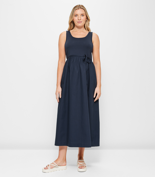 Maternity Poplin Knit Midi Dress | Target Australia
