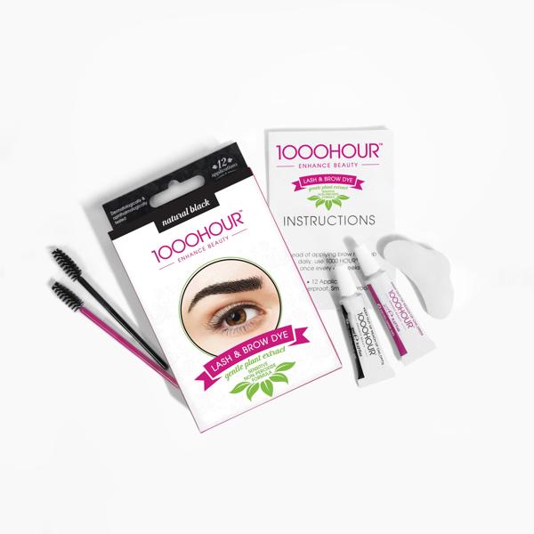 1000HR Lash & Brow PlantBased Dye Kit Black Target Australia
