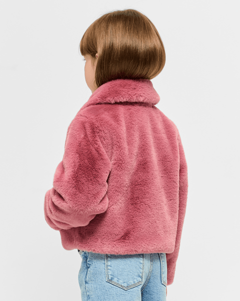 Zara M And S Pink Fur Coat ZARA NEW WOMAN SHORT ZW COLLECTION FAUX