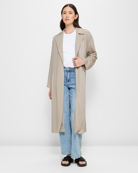 Soft Trench Coat - Neutral | Target Australia