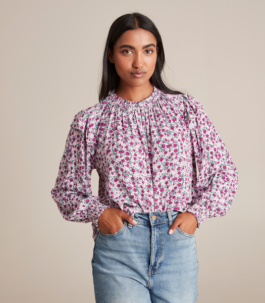 Printed Long Sleeve Blouse | Target Australia