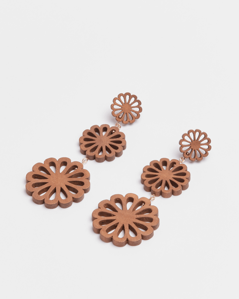 Womens Flower Cutout Earrings Target Australia