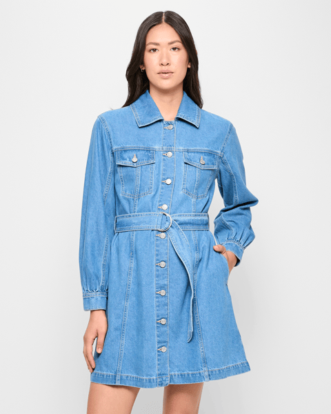 denim shirt dress target Mini Denim Shirt Dress