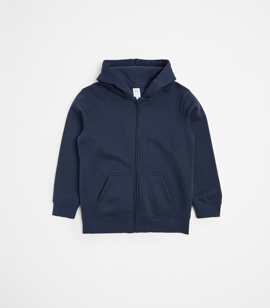 School Zip Thru Fleece Hoodie - Navy Blue | Target Australia