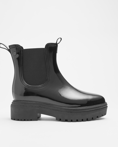 Womens Chunky Patent Gumboots | Target Australia