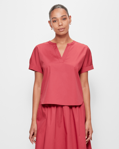 Tallahassee Popover Blouse, Denim