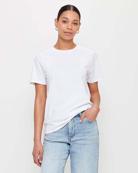 Australian Cotton Classic Crew Neck T-Shirt - White | Target Australia