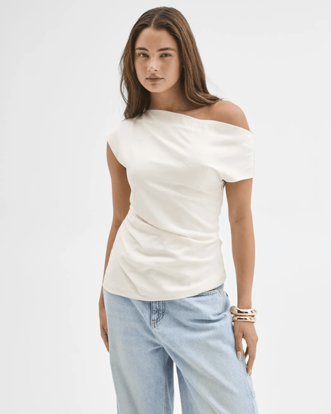 Lily Loves Gathered Side Off Shoulder Top | Target Australia